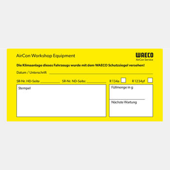 WAECO STICKER - Adhesivos mantenimiento 5 ud