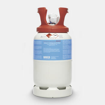 WAECO R1234yf - Plniteľná oceľová fľaša pre R 1234yf, 12 kg