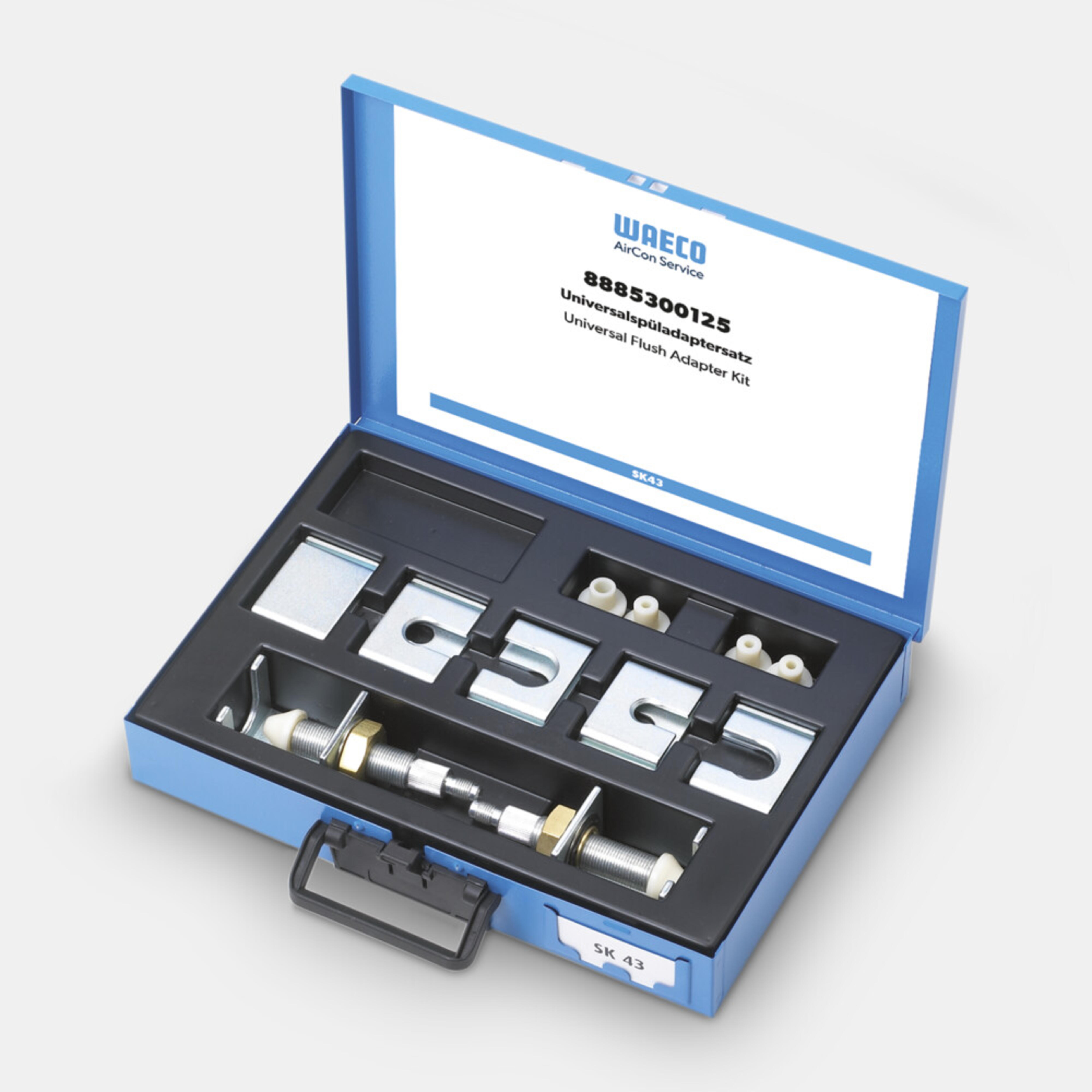 WAECO ADAPT-FKIT - A/C flush adapter kit II, 18 items