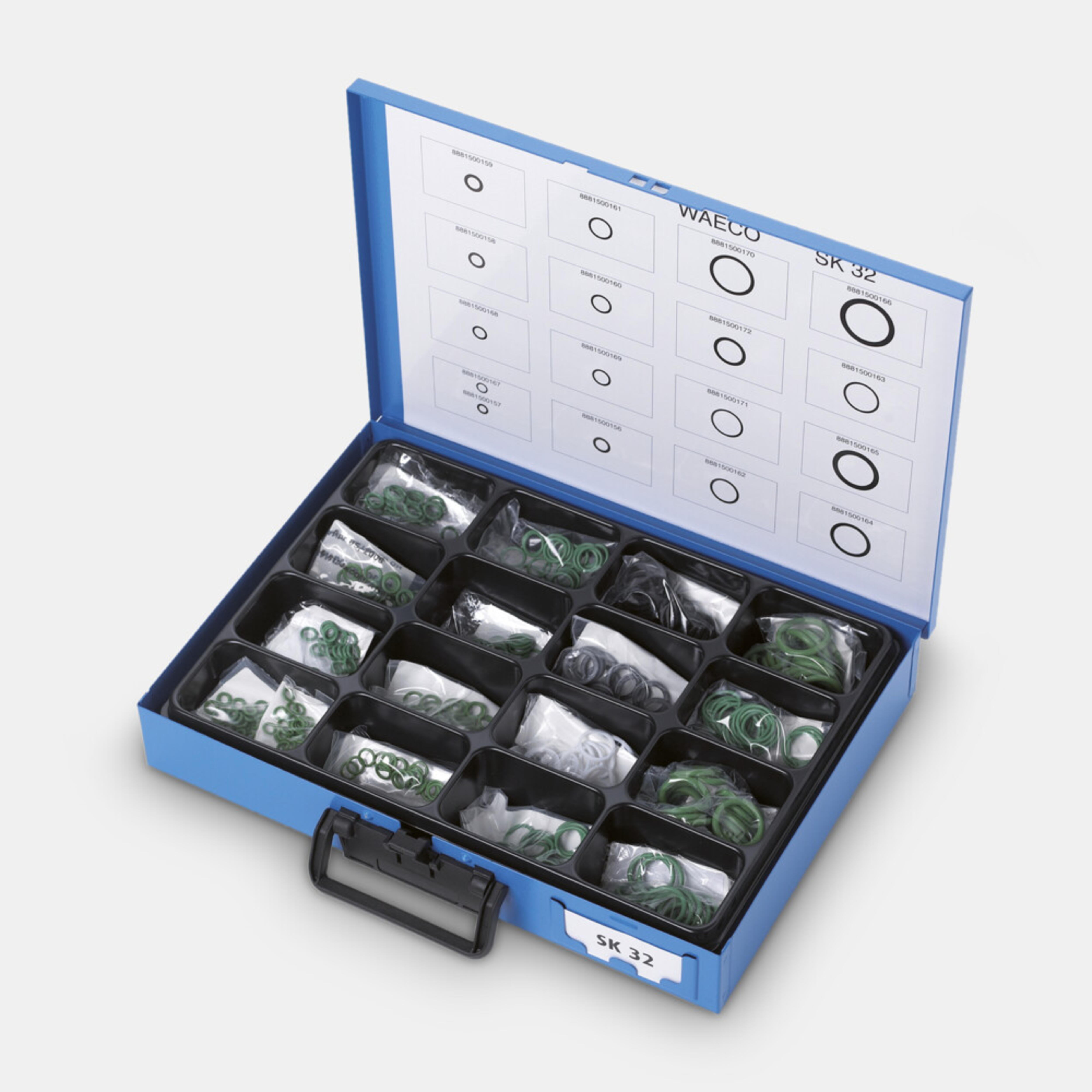WAECO COMP-RKIT - SK32, set of O-rings for truck and vans, R134a, 330 items