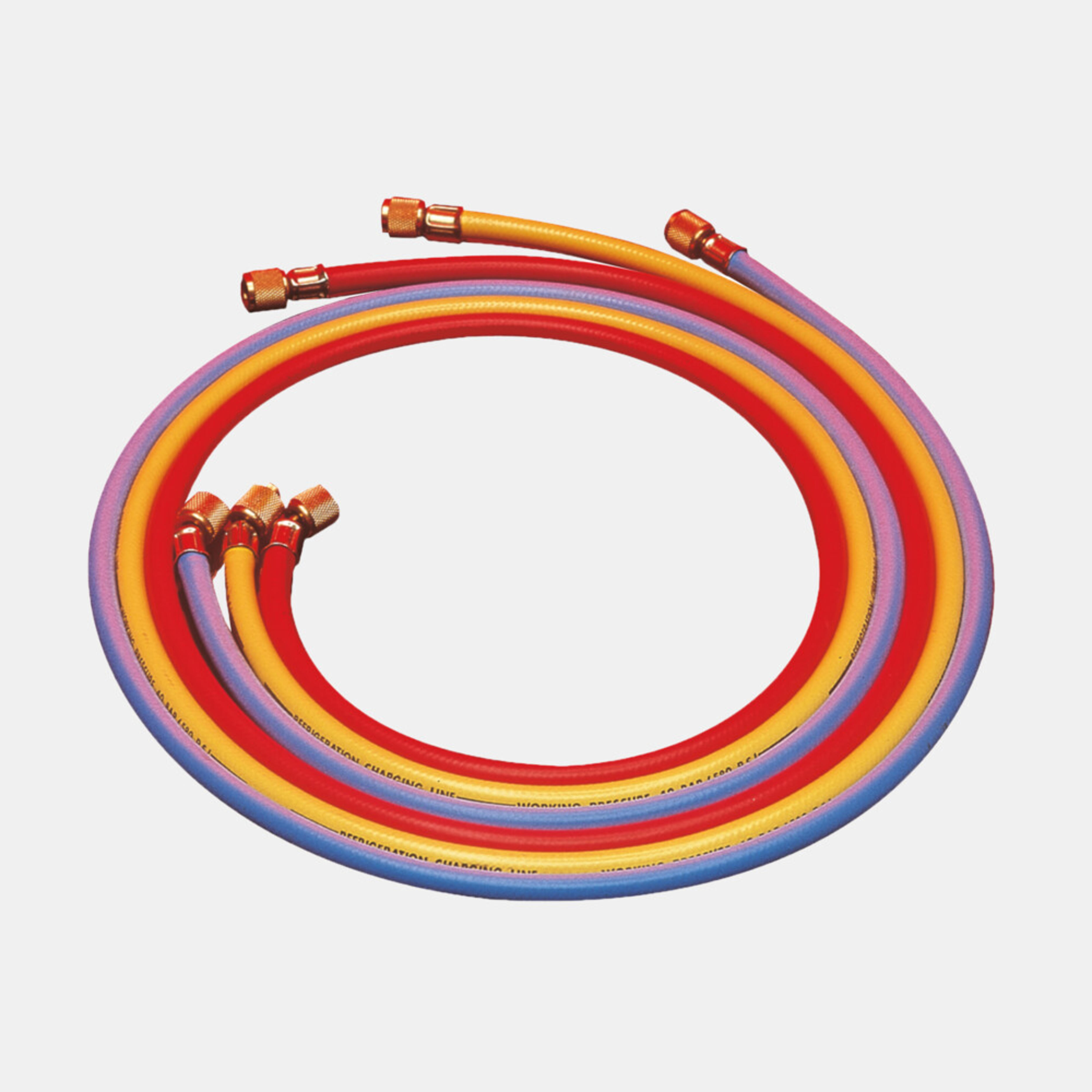 WAECO COMP-HS - Service hose 1.8 m, R134a, yellow, 1/4" x 1/4" SAE