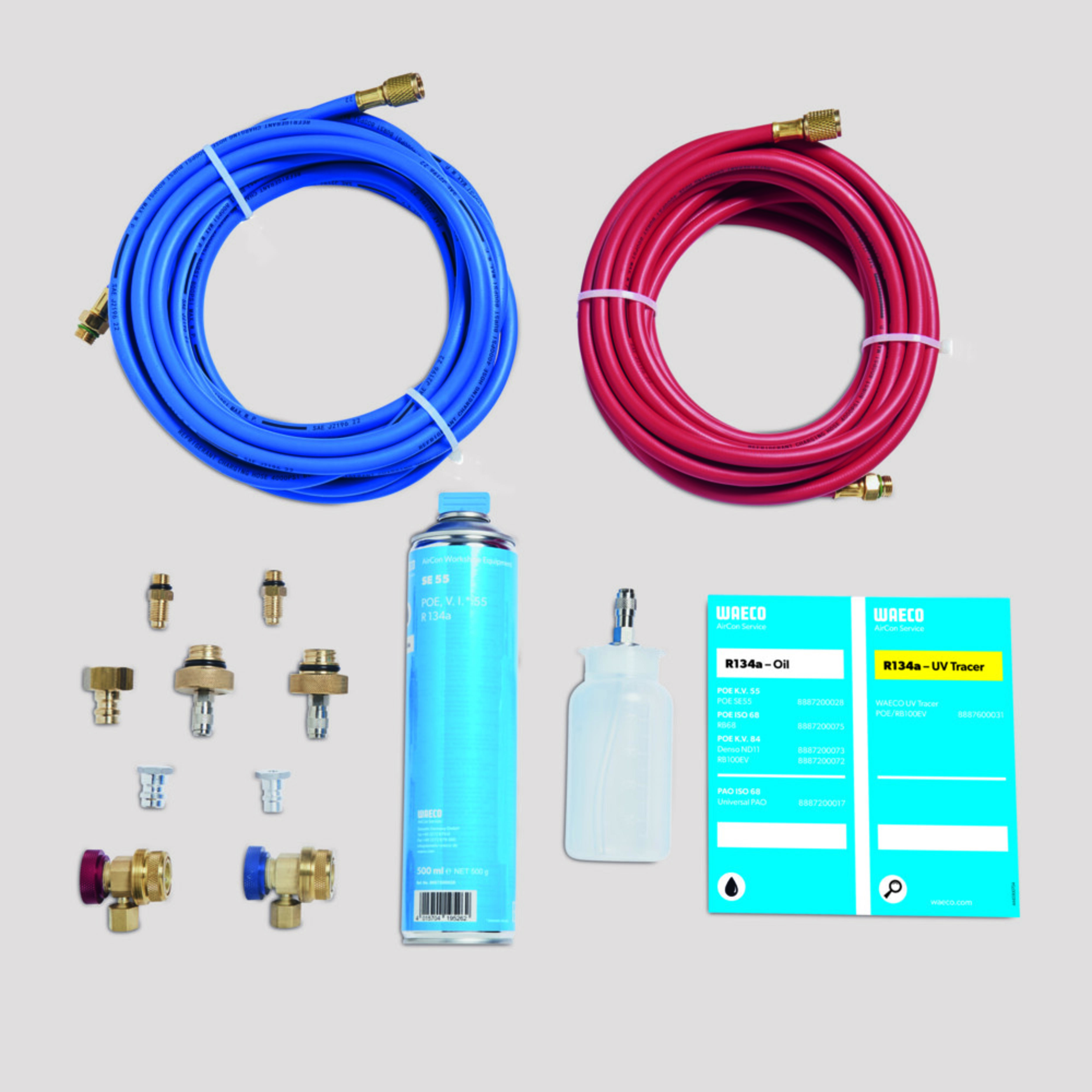 WAECO ASC CKB - Aansluitset aircoservicestation voor R134a of R513A, bustoepassing