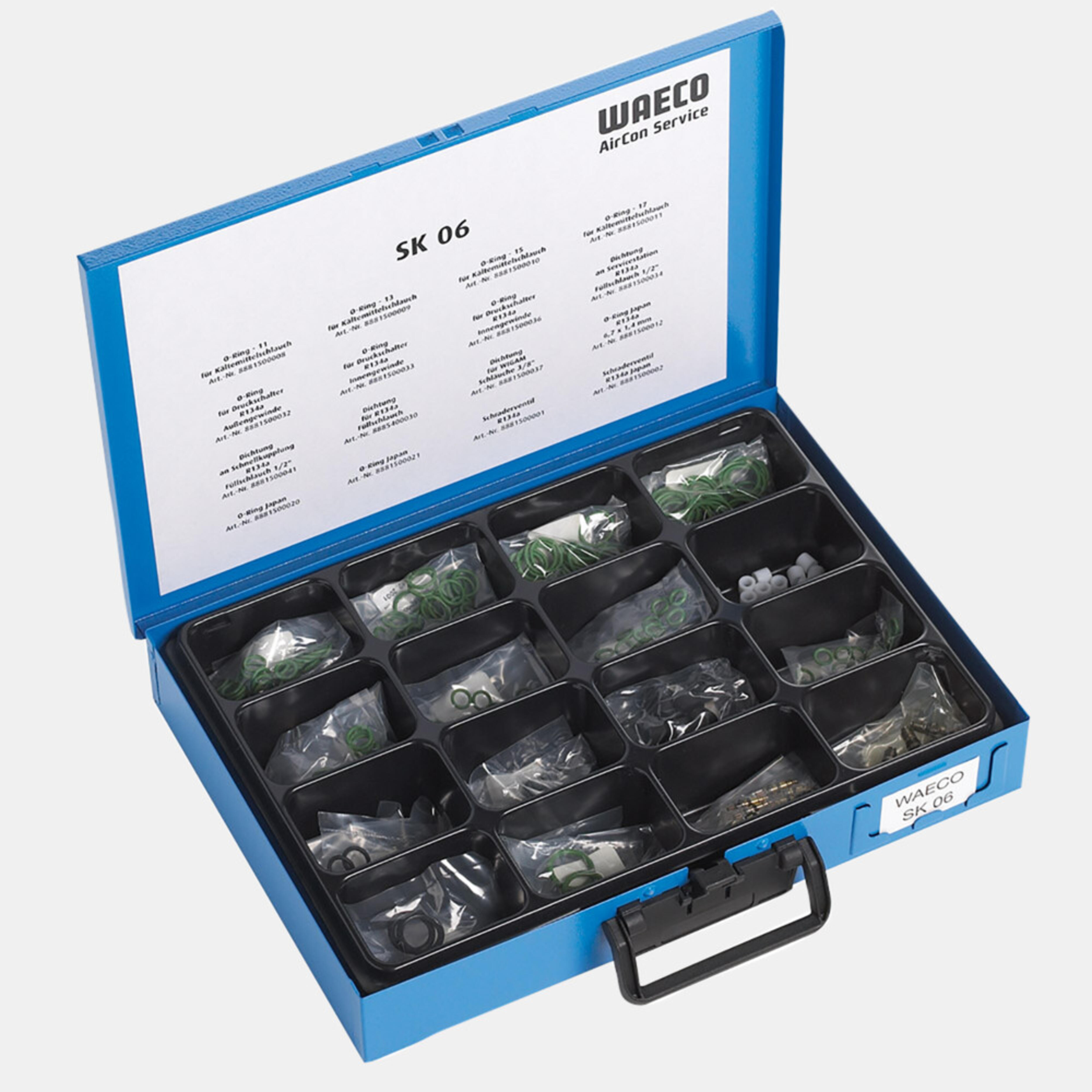 WAECO COMP-RKIT - SK06, set of O-rings for R134a retrofit A/C systems, 200 items