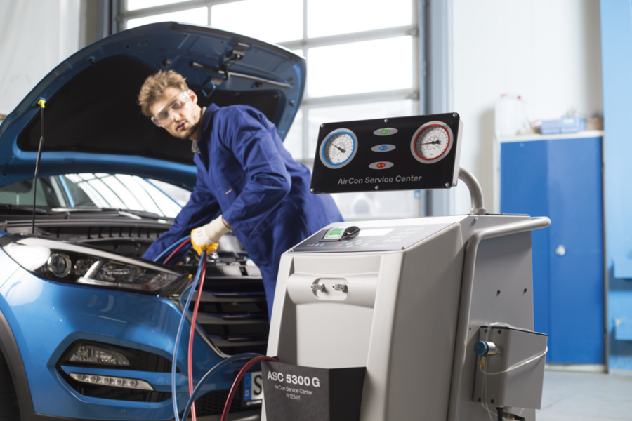 ᐅ Stations d'entretien de climatisation pour ateliers voiture et bus
