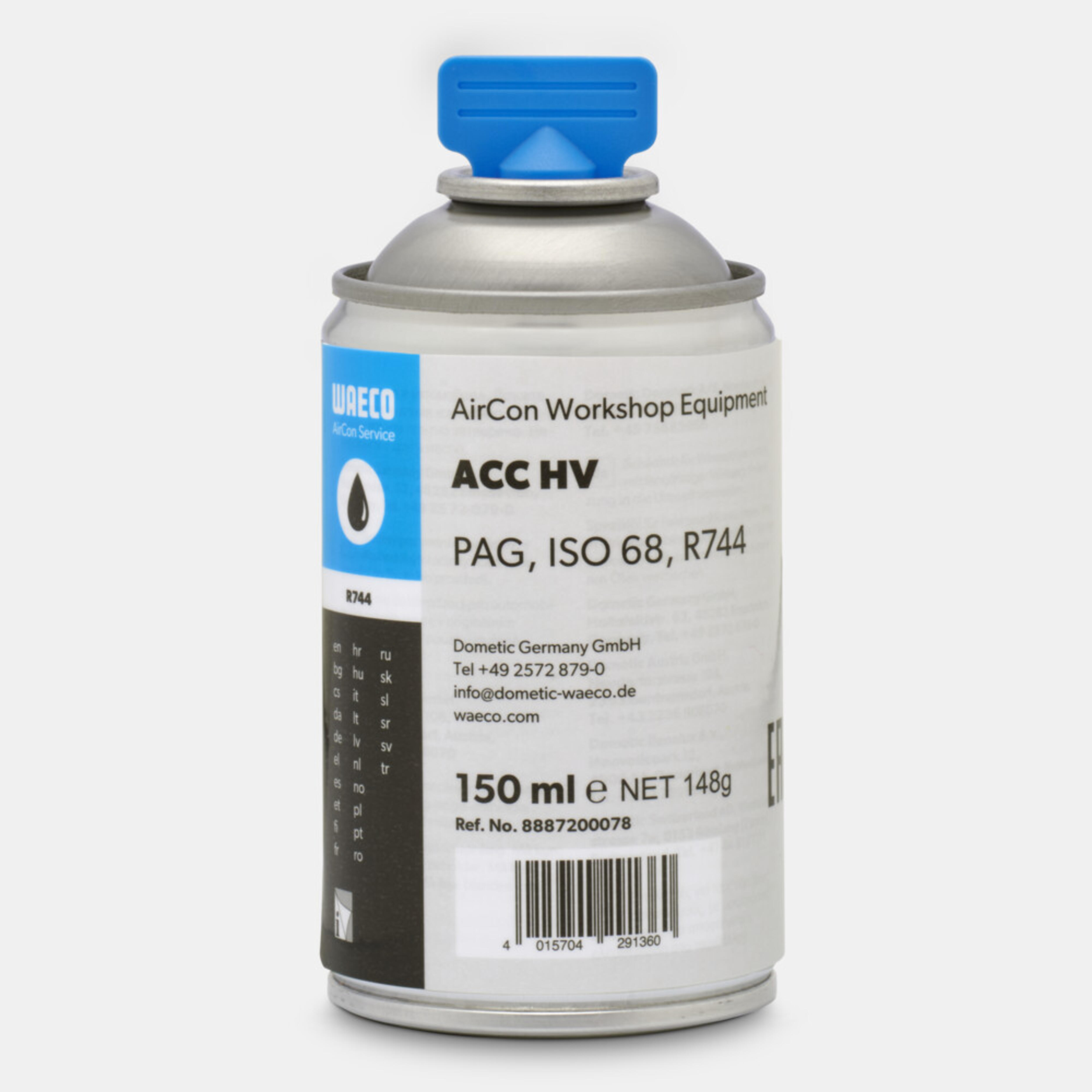 WAECO ACC HV - ACC HV PAG olaj ISO 68 R744-hez, profi olajrendszer, 150 ml