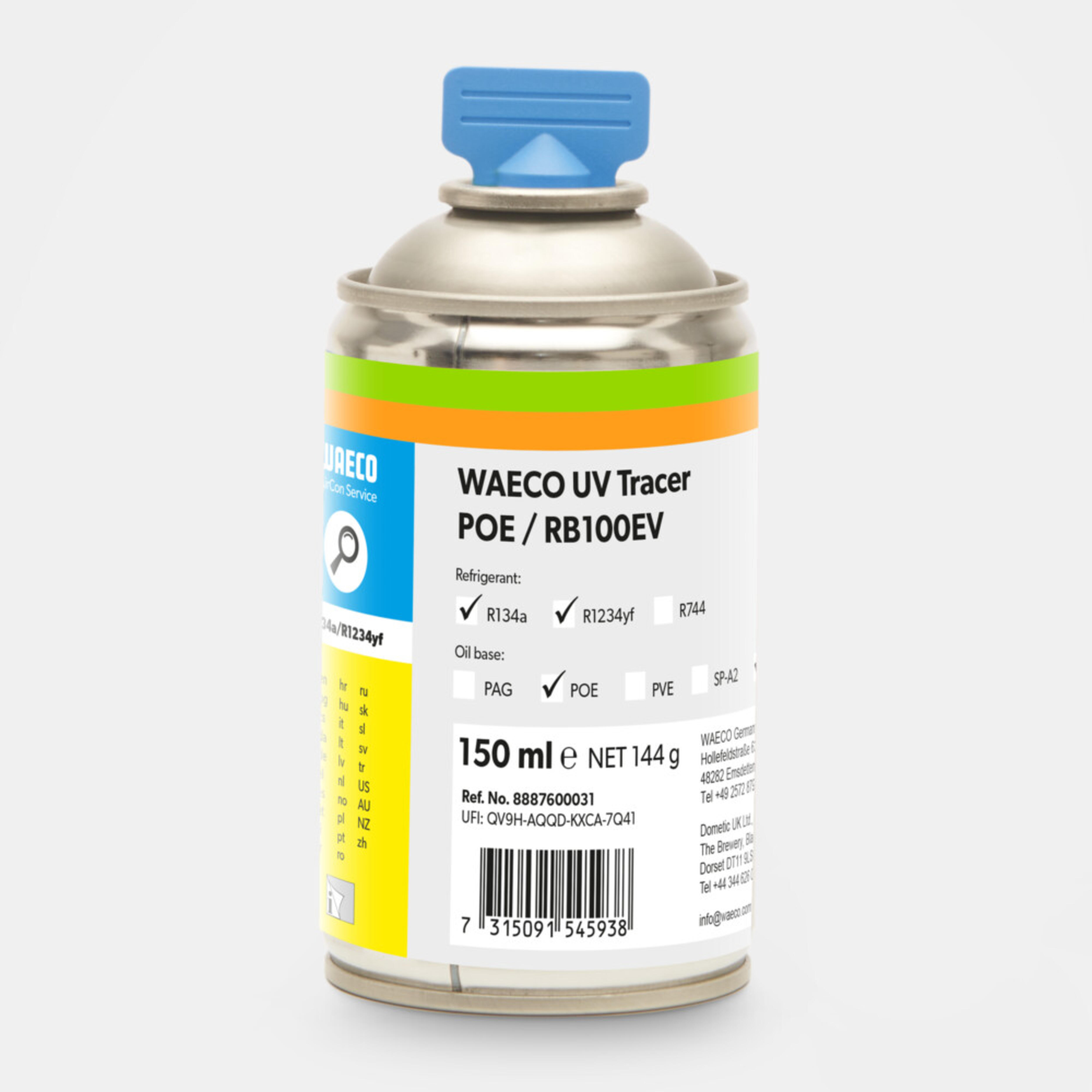 WAECO Tracer UV Hybrid - Barwnik UV POE / RB100EV, profesjonalny system olejowy, 150 ml
