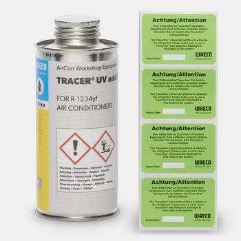 WAECO Tracer® UV R1234yf - Tracer® UV-fargestoff, PAG-olje basert på R1234yf, refillflaske, 250 ml