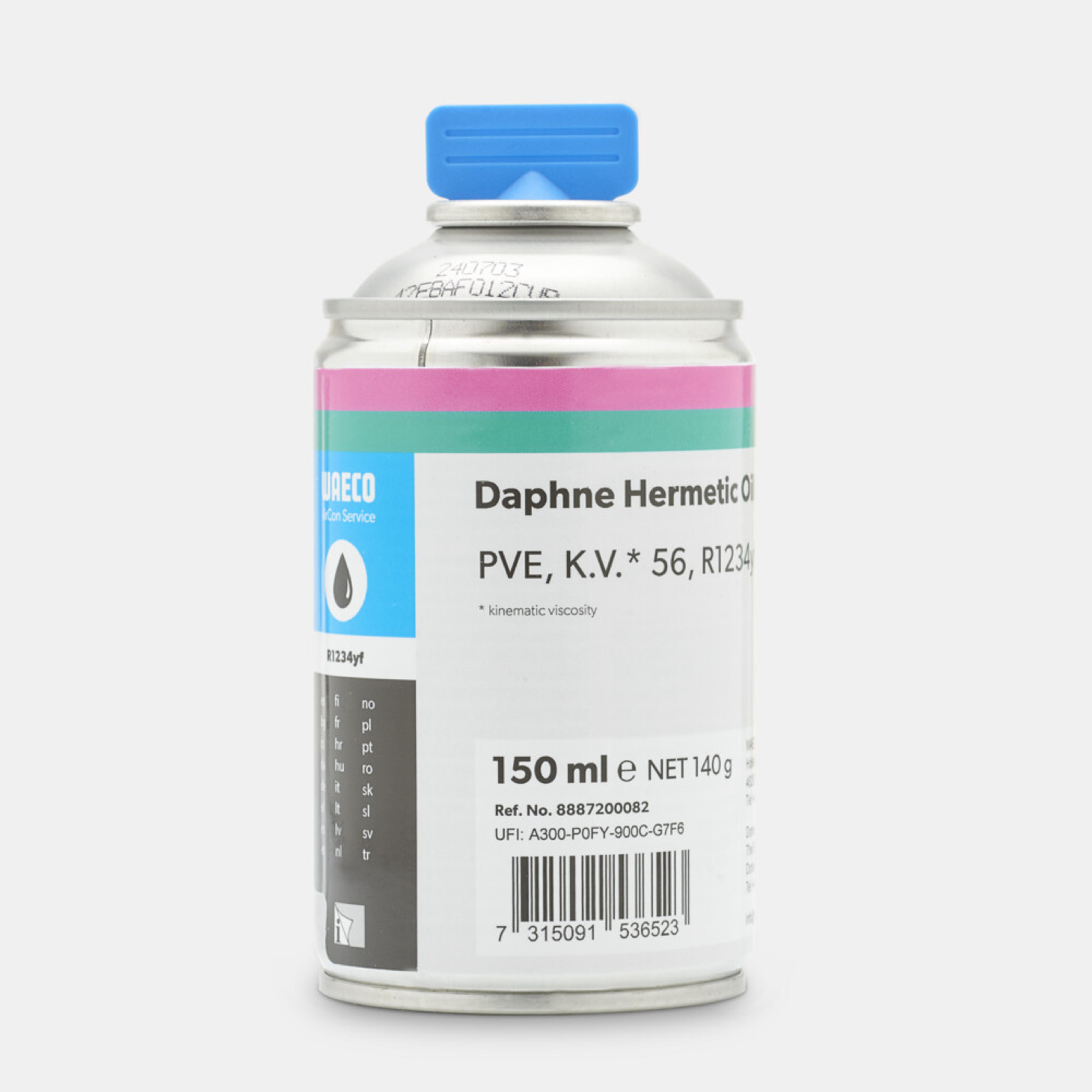 WAECO DHO FVC56EA - PVE olaj R1234yf-hez, 56-os kinematikai viszkozitás, profi olajrendszer, 150 ml