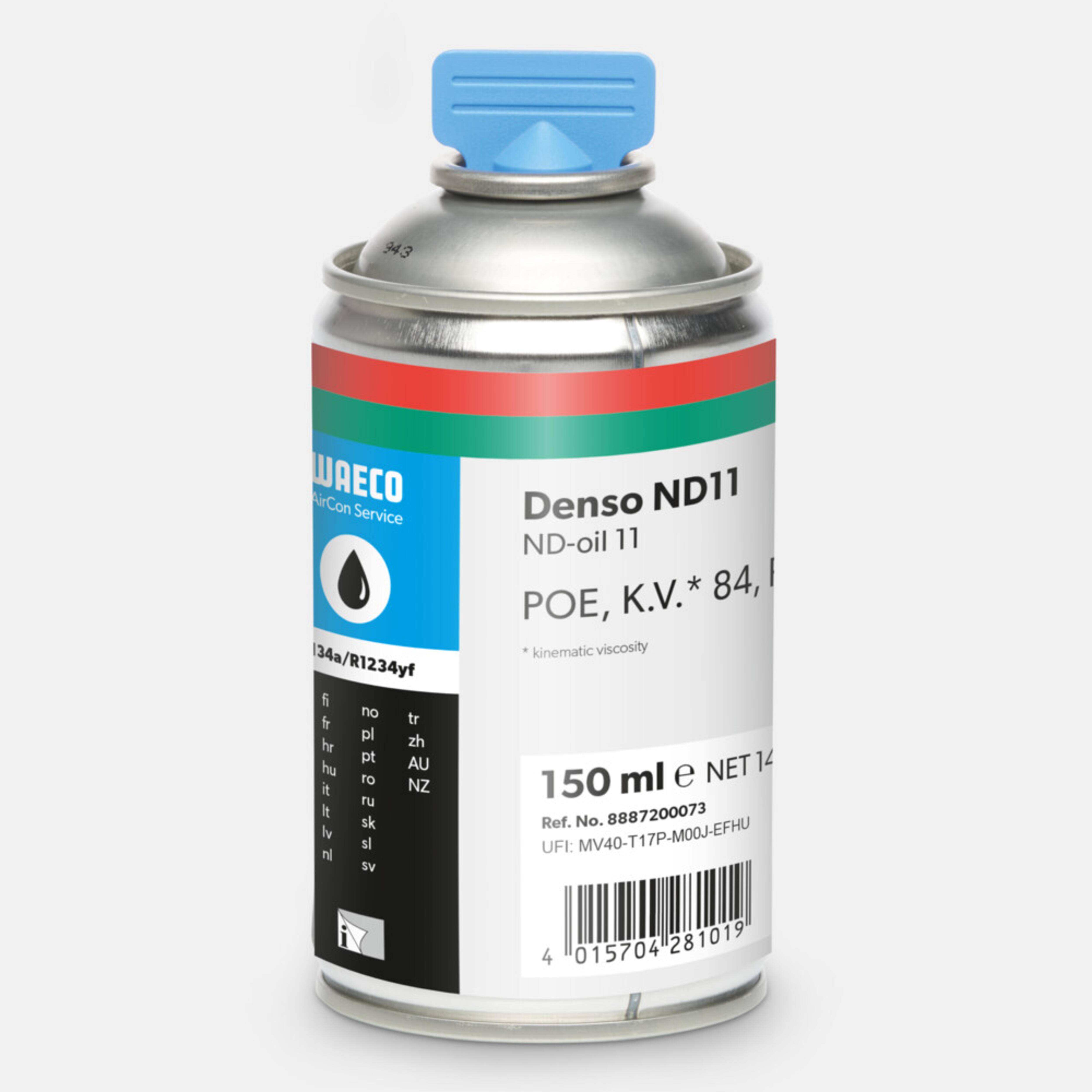 WAECO Denso ND 11 - Olej POE Denso ND11 do R134a i R1234yf, Profesjonalny system oleju, 150 ml