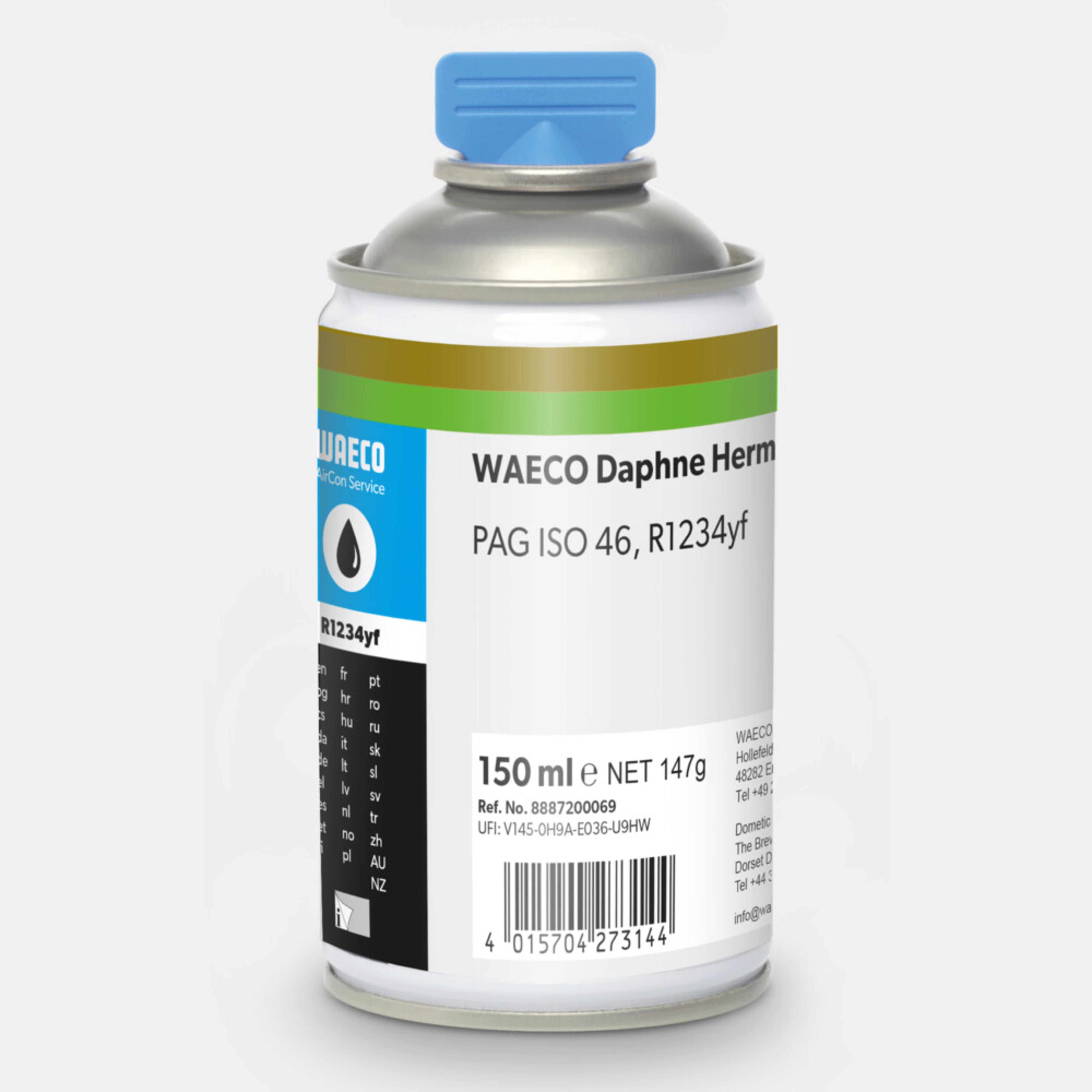 WAECO DHO R1234yf - DHO 1234yf PAG olaj ISO 46 R1234yf-hez, profi olajrendszer, 150 ml