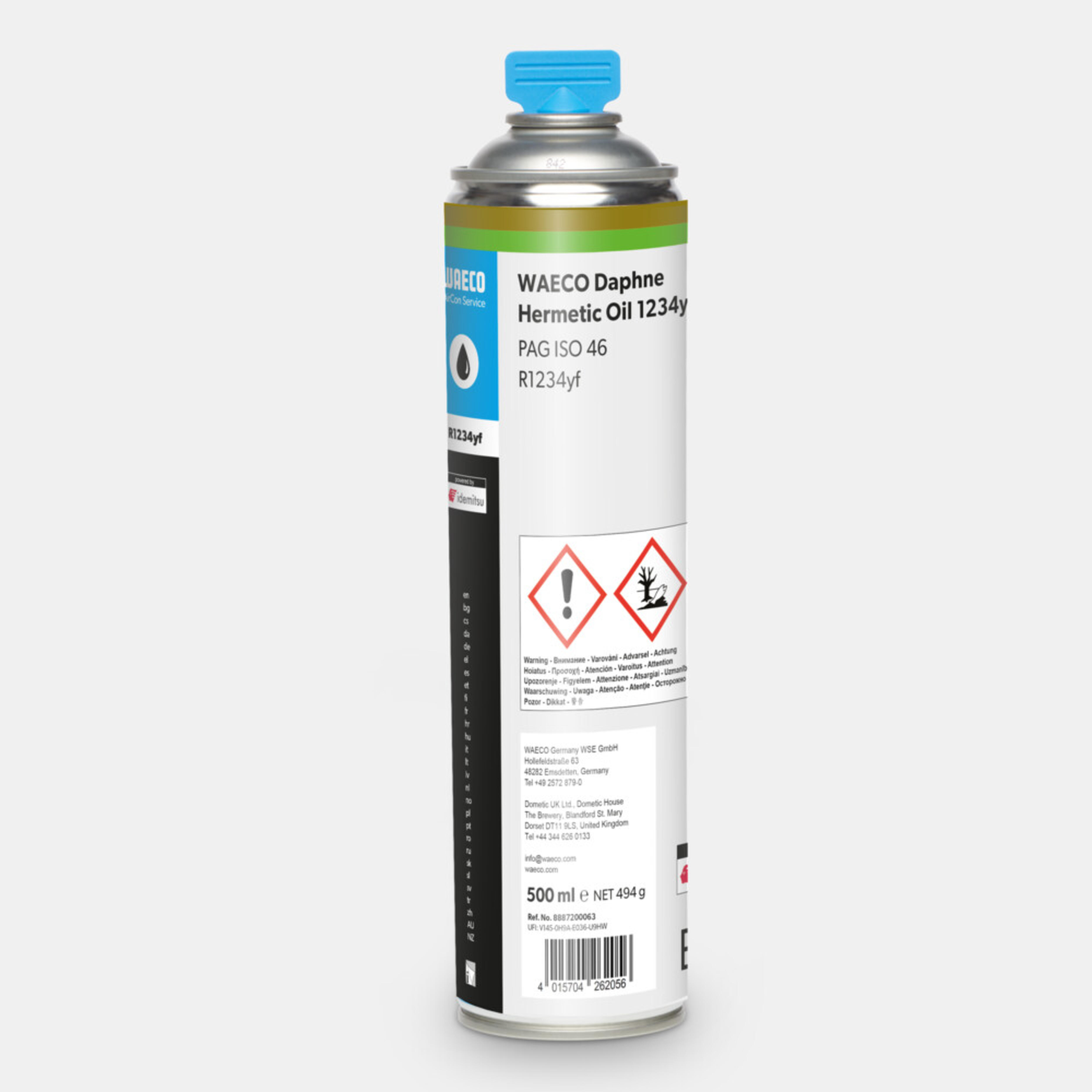 WAECO DHO R1234yf - DHO 1234yf PAG olaj ISO 46 R1234yf-hez, profi olajrendszer, 500 ml