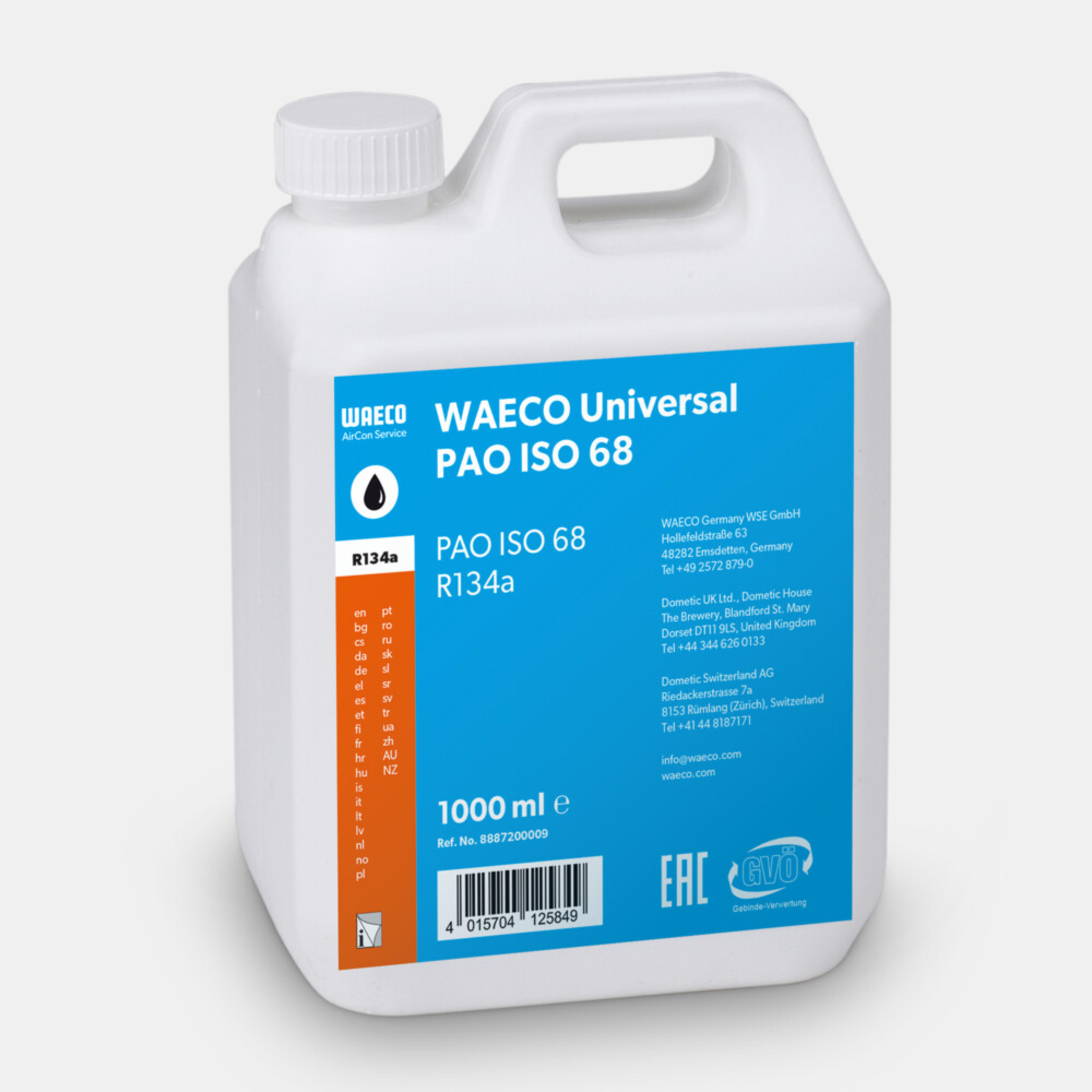 WAECO PAO ISO 68 - PAO olaj ISO 68 R134a-hoz, 1000 ml