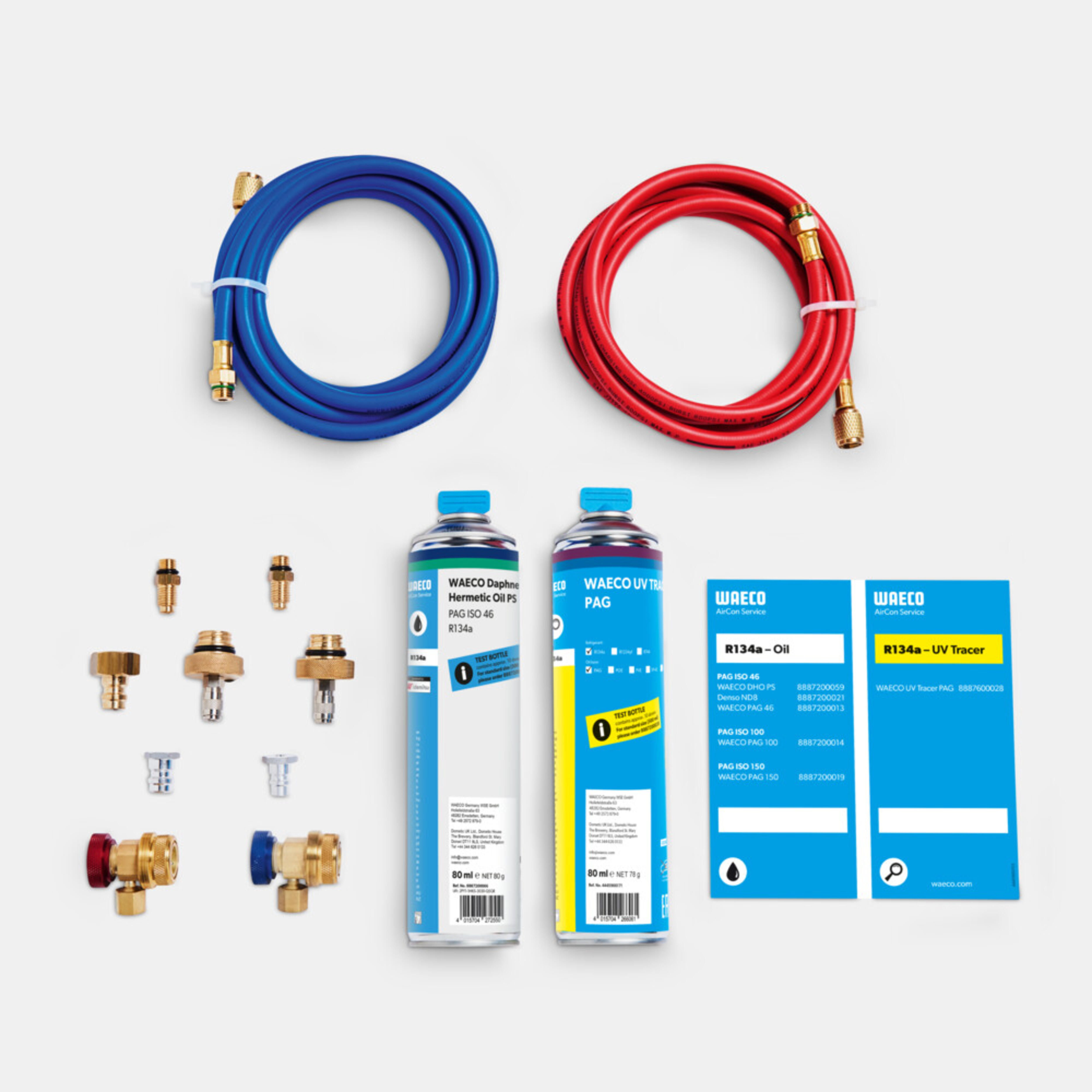 WAECO ASC CK3 - Aansluitset aircoservicestation voor R134a of R513A, 3 meter