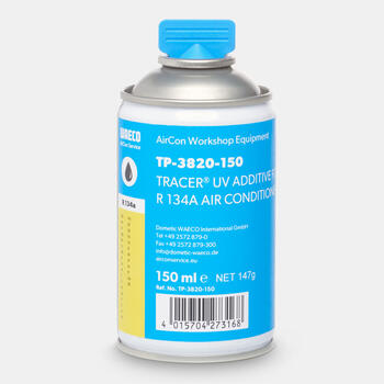 WAECO Tracer® UV R134a - Tracer® UV-festék, PAG olaj alapú, R134a-hoz, profi olajrendszer, 150 ml