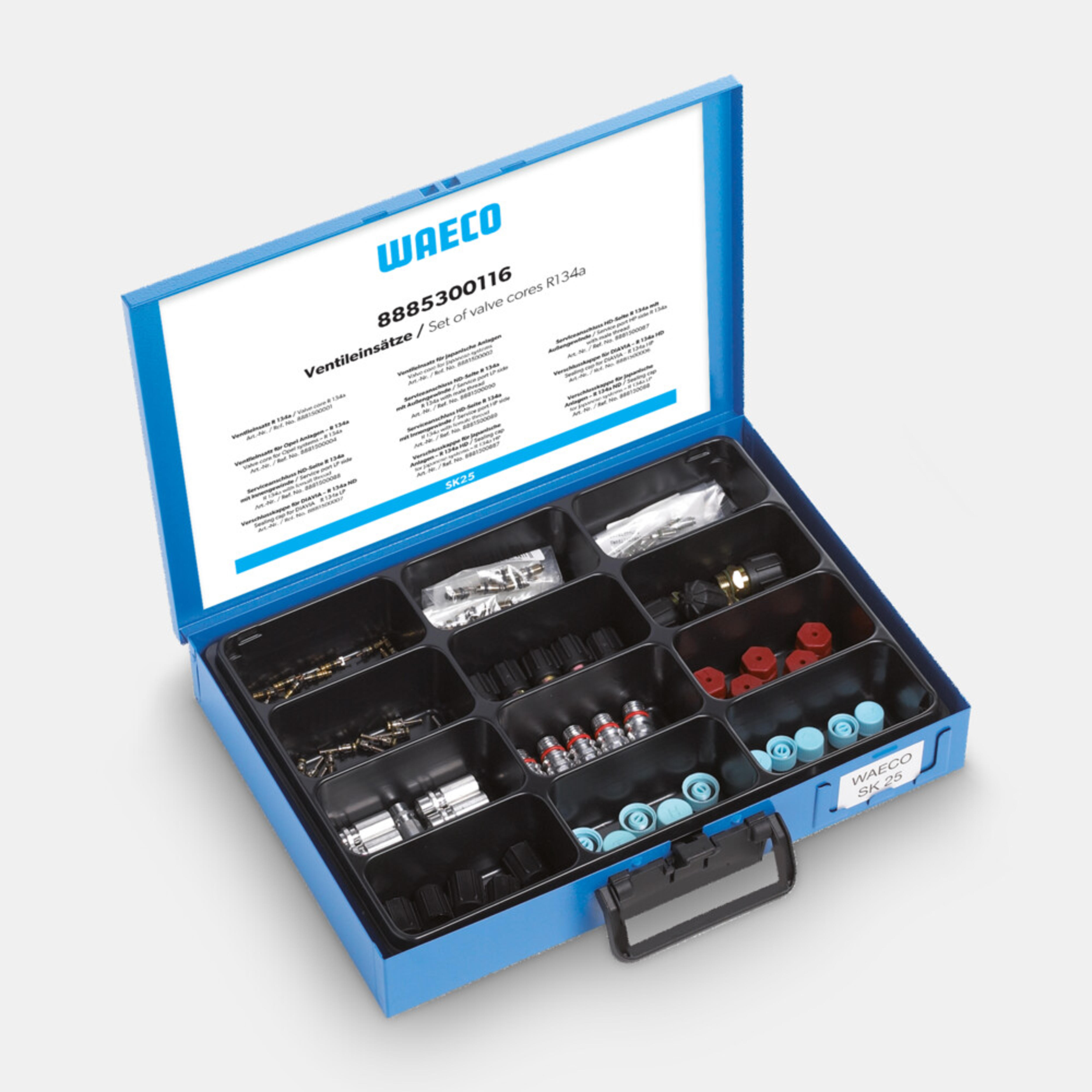 WAECO COMP-RKIT - SK25, set of valve cores, 70 items